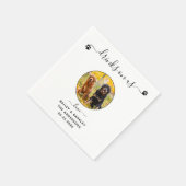 Serviette En Papier Boissons Sur Nous Open Bar Custom Chien Photo Mari (Coin)