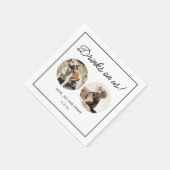 Serviette En Papier Boissons Sur Nous Pet Chien Mariage serviettes (Coin)