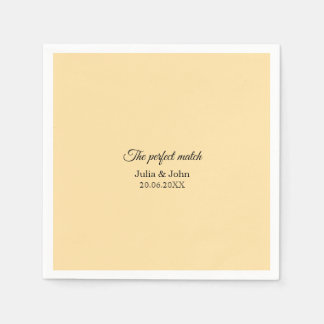 Serviette En Papier Boîte d'allumettes Mariage Parfait – Édition Premi