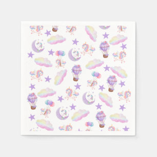 Serviette En Papier Boîte de soirée magique Unicorn