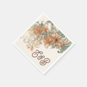 Serviette En Papier Boîtier Mariage Art Nouveau (Coin)
