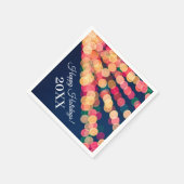 Serviette En Papier Bokeh Tree Lights, Noël (Coin)