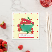 Serviette En Papier Bol de cerises en papier serviettes (En situation)