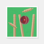 Serviette En Papier Bol Vert Au Cricket, (Devant)