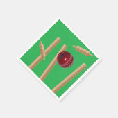 Serviette En Papier Bol Vert Au Cricket, (Coin)