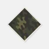 Serviette En Papier Bold Camouflage Pattern Outdoor Enthusiasts Hunter (Coin)
