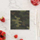 Serviette En Papier Bold Camouflage Pattern Outdoor Enthusiasts Hunter (En situation)