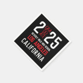 Serviette En Papier Bold Classe moderne de 2025 Graduation (Coin)