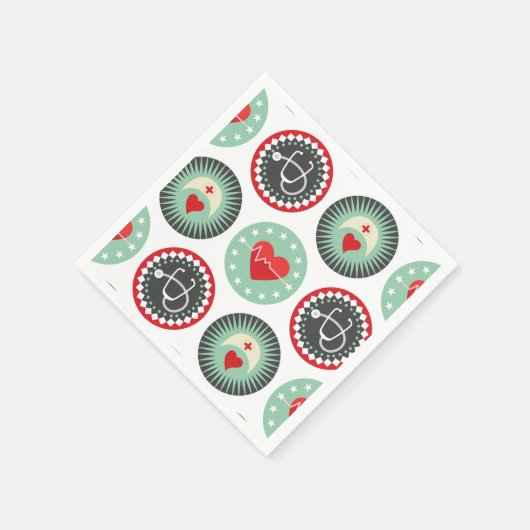 Serviette En Papier Bold Nurse Pattern (Coin)
