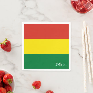 Serviette En Papier Bolivie & Bolivie Flag party mode / fans sportifs