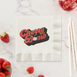 Serviette En Papier Bombe cerise