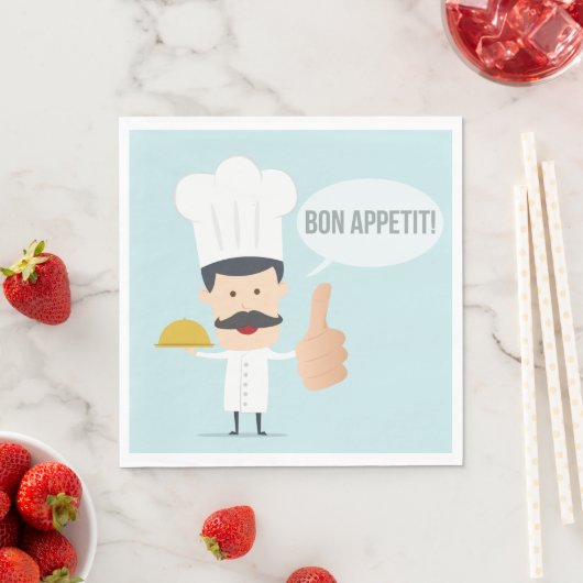 Serviette En Papier Bon Appetit (En situation)