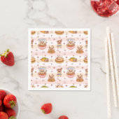 Serviette En Papier Bon Appetit Carlin Avec Nourriture Ramen Sushi (En situation)