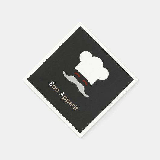 Serviette En Papier Bon Appetit Chef (Coin)