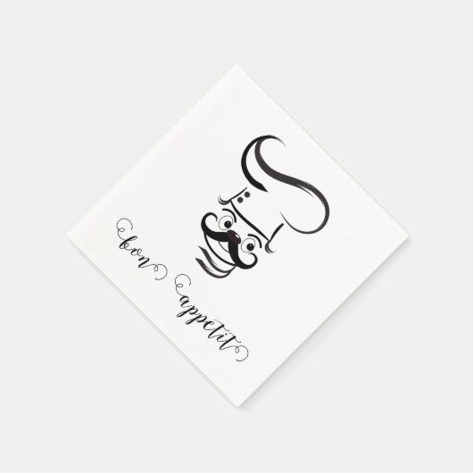 Serviette En Papier Bon Appetit Chef Papier Napkin (Coin)