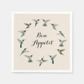 Serviette En Papier Bon Appétit Colibri à gorge rubis (Devant)