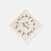 Serviette En Papier Bon Appétit Colibri à gorge rubis (Coin)