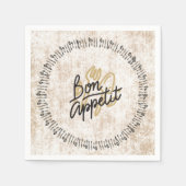 Serviette En Papier Bon Appetit Pays Français (Devant)