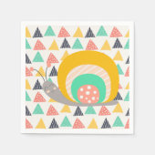 Serviette En Papier Bon escargot sur les triangles (Devant)