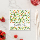 Serviette En Papier Bon Jour de la Saint Patrick Shamrock irlandais co (En situation)