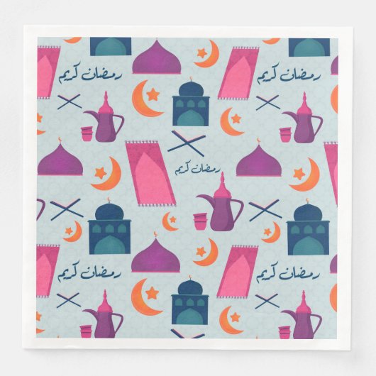 Serviette En Papier Bon Motif du Ramadan (Devant)
