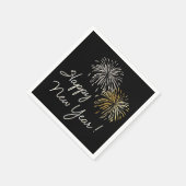 Serviette En Papier Bon Nouvel An Feu d'artifice de Fêtes (Coin)