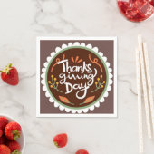 Serviette En Papier Bon thanksgiving (En situation)