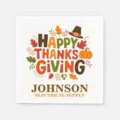 Serviette En Papier Bon thanksgiving (Devant)