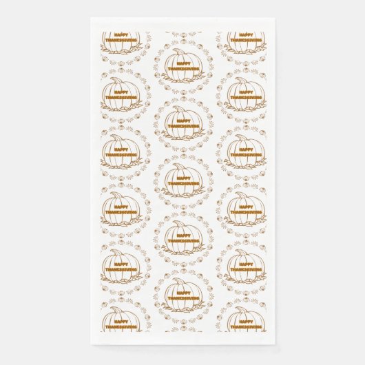 Serviette En Papier Bon thanksgiving (Devant)