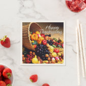 Serviette En Papier Bon thanksgiving 12 Option (En situation)