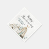 Serviette En Papier Bon thanksgiving agricole Citrouille rustique (Coin)