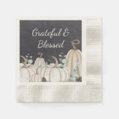 Serviette En Papier Bon thanksgiving agricole Citrouille rustique (Devant)