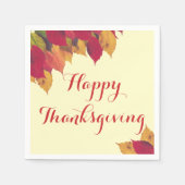Serviette En Papier Bon thanksgiving Automne Automne Feuilles saisonni (Devant)