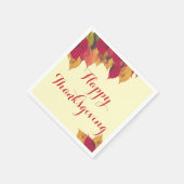 Serviette En Papier Bon thanksgiving Automne Automne Feuilles saisonni (Coin)