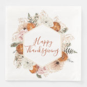 Serviette En Papier Bon thanksgiving Automne Citrus Pine (Devant)