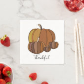 Serviette En Papier Bon thanksgiving citrouille (En situation)