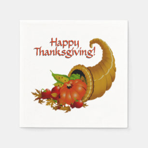 Serviette En Papier Bon thanksgiving Cornucopia