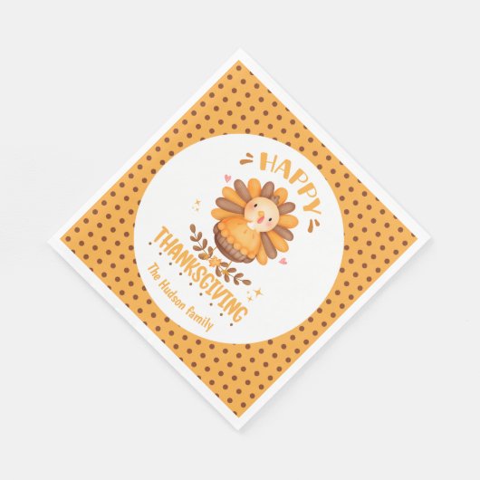 Serviette En Papier Bon thanksgiving Cute Turquie Papier serviettes (Coin)