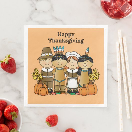 Serviette En Papier Bon thanksgiving Day Children (En situation)