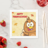 Serviette En Papier Bon thanksgiving drôle (En situation)