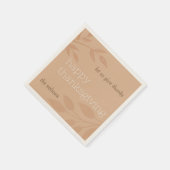 Serviette En Papier Bon thanksgiving | Feuilles automnales (Coin)
