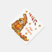 Serviette En Papier Bon thanksgiving Gnome (Coin)
