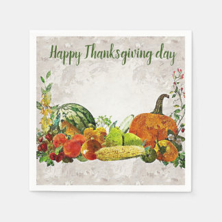 Serviette En Papier Bon thanksgiving jour