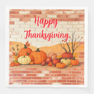 Serviette En Papier Bon thanksgiving moderne Belle automne