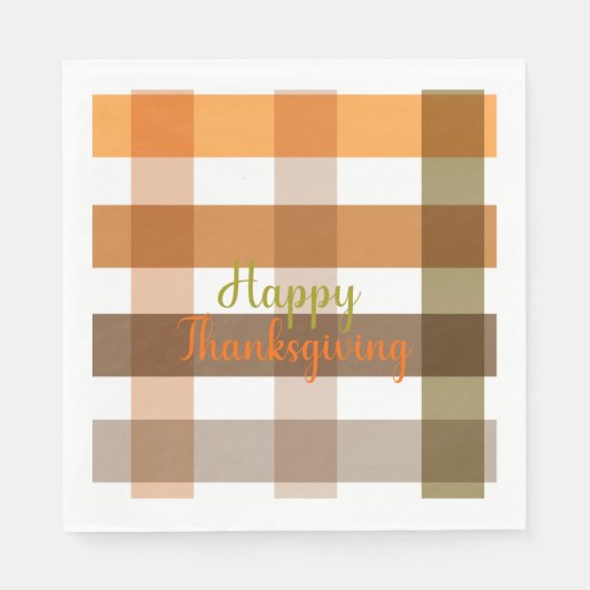 Serviette En Papier Bon thanksgiving motif sans couture Nice Automne (Devant)