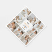 Serviette En Papier Bon thanksgiving photo Collage moderne grand-mère (Coin)