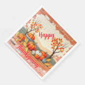 Serviette En Papier Bon thanksgiving Populaire Belle automne (Coin)