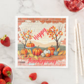 Serviette En Papier Bon thanksgiving Populaire Belle automne (En situation)