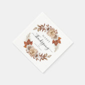 Serviette En Papier Bon thanksgiving Rustic Fall Leaves (Coin)