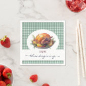 Serviette En Papier Bon thanksgiving rustique (En situation)